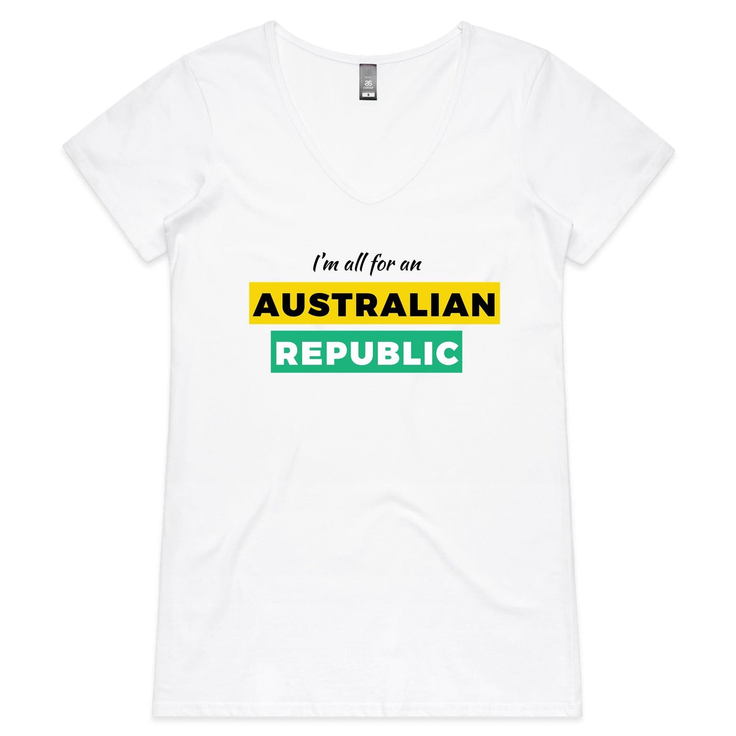 Women's V-Neck T-Shirt / Aussie Republic