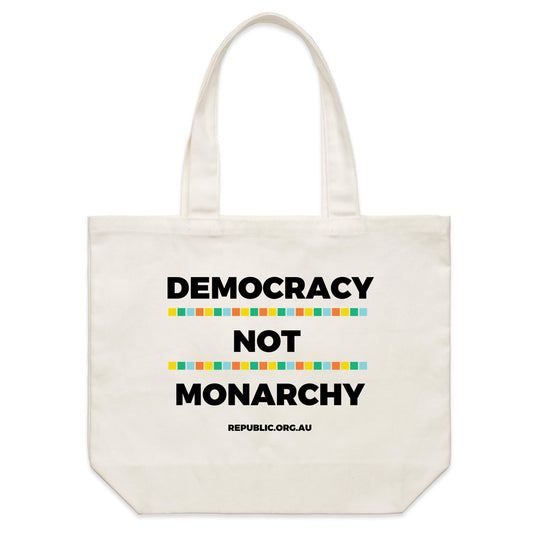 Canvas Tote Bag / Democracy Not Monarchy