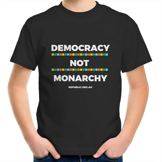 Kids Youth Crew T-Shirt / Democracy Not Monarchy